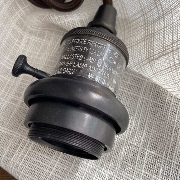 Pottery Barn Bronze Basic Cord Pendant Kit - Picture 5 of 9